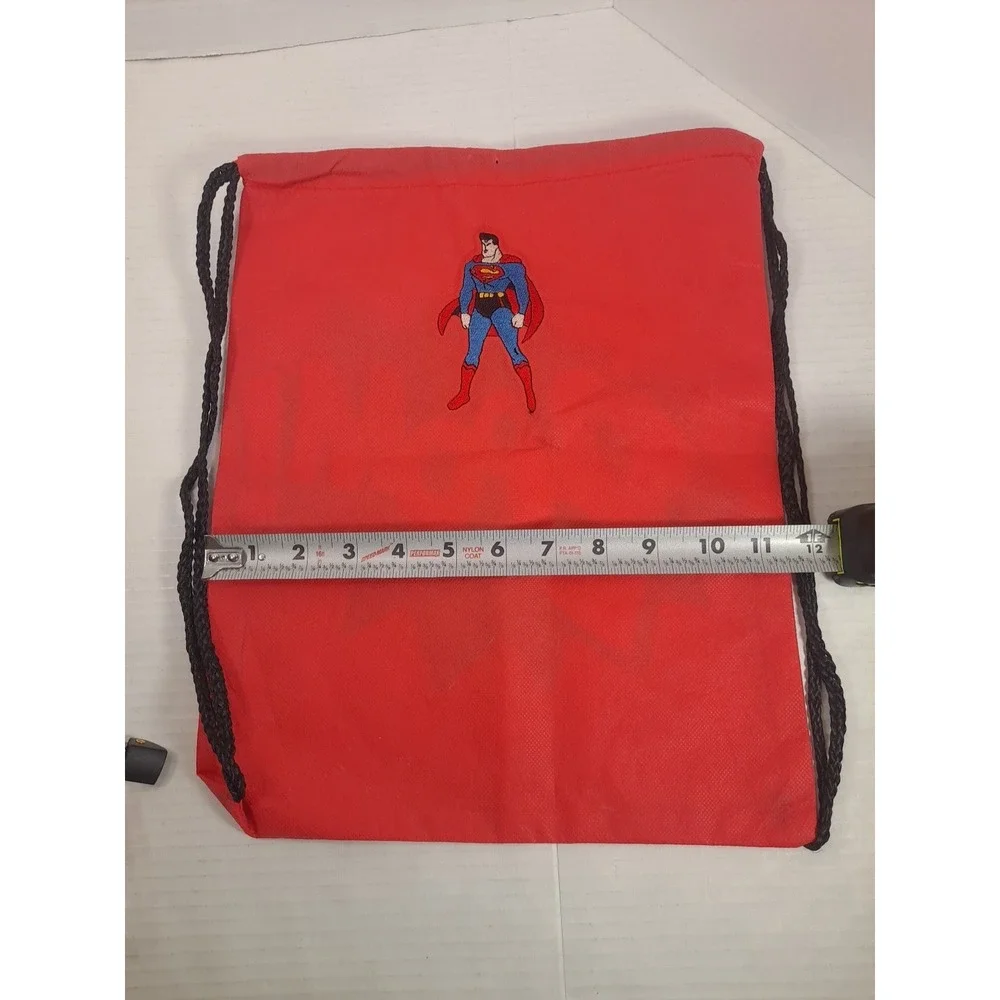 BOOM‎ Superhero Drawstring Bags Backpack With Superman Hand Embroidered